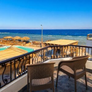 Triple Room Sea View Private Balcony – Pool and Red Sea – Dyarna Hotel Dahab