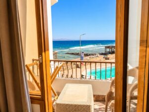 Double Room Sea View Balcony – Pool and Red Sea View – Dyarna Hotel Dahab